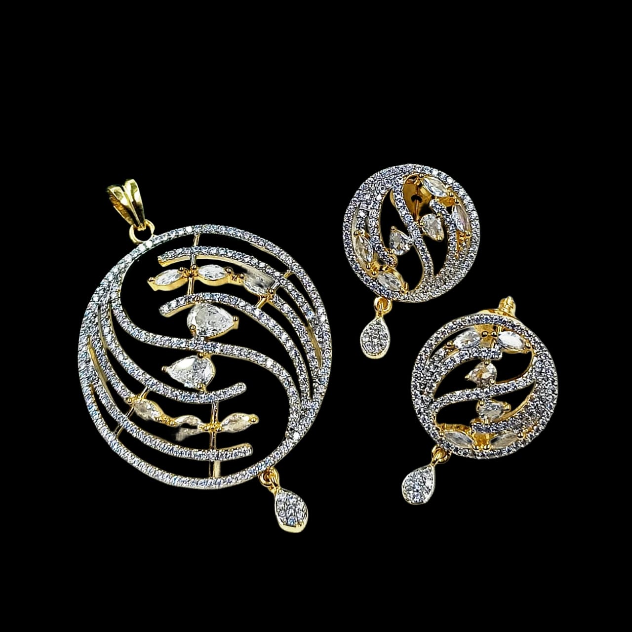 4491 AD Pendant Set SA00817PB Gold