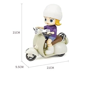 Girl Figure Riding Scooter - AM00922NT