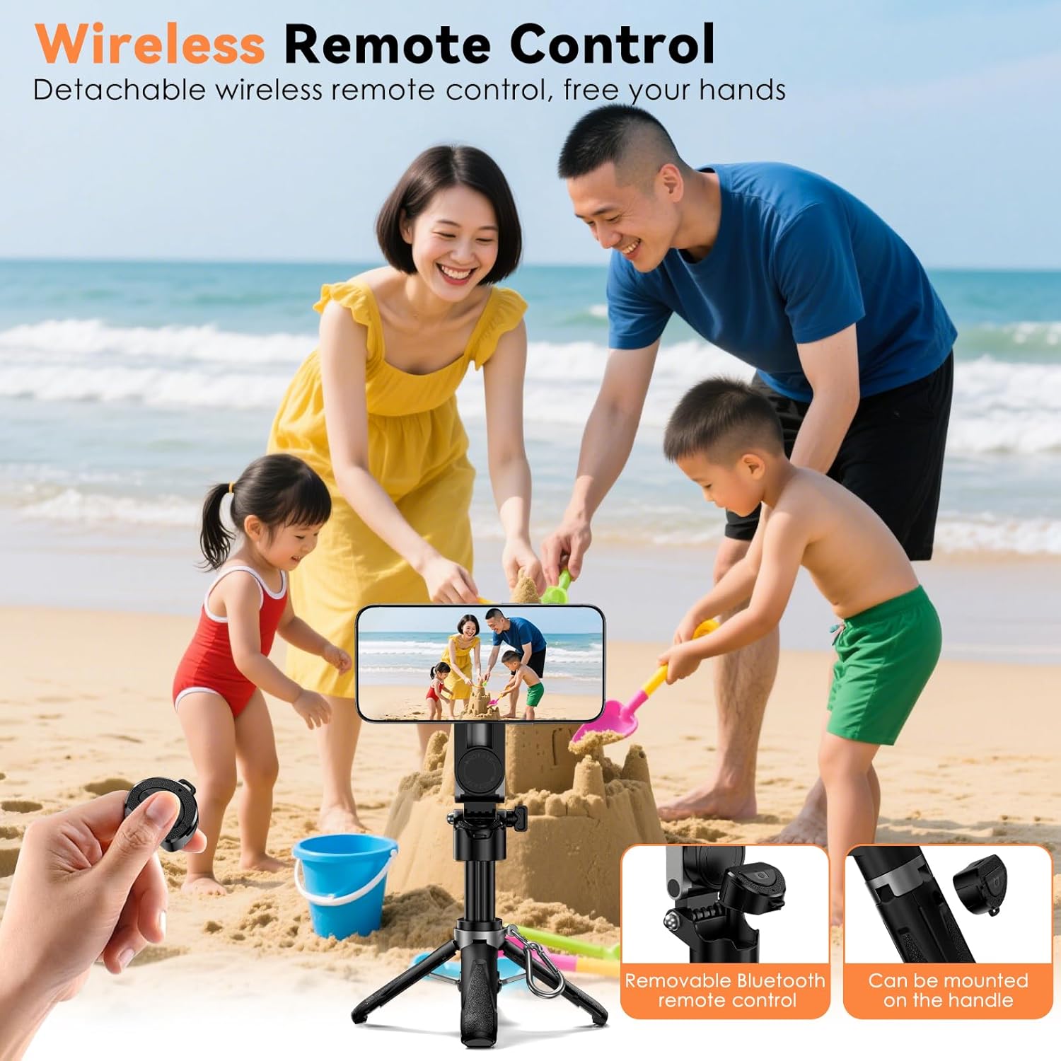 3-in-1 Magnetic Selfie Stick Tripod SS00038TG