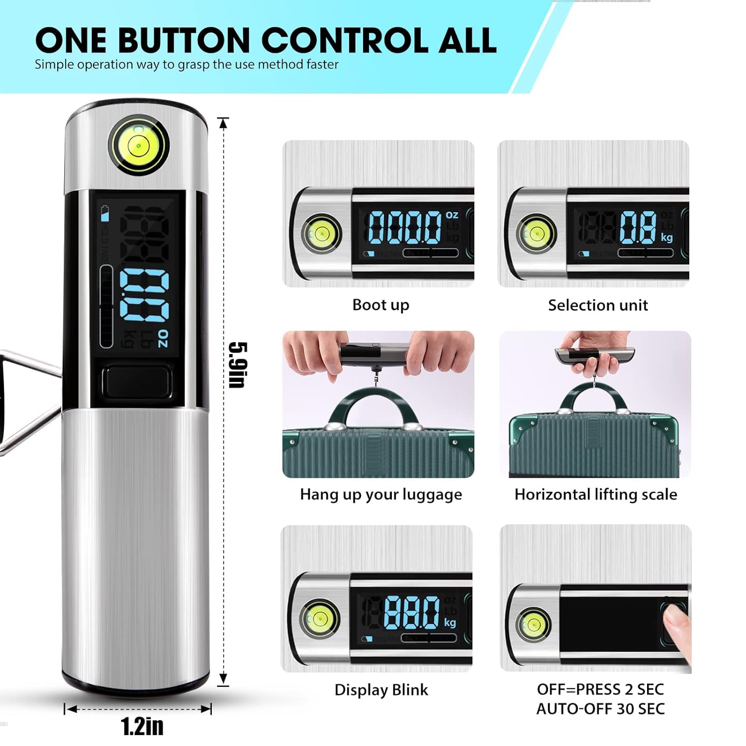 Digital Luggage Scale SS00012TG 