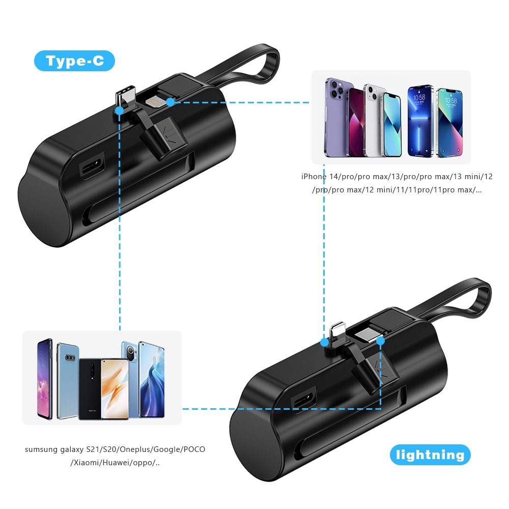 Mini 5000mAh Portable Power Bank  SS00012TG 