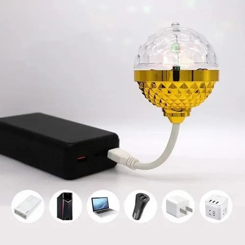 USB LED Colorful Rotating Lamp - SS00675RK