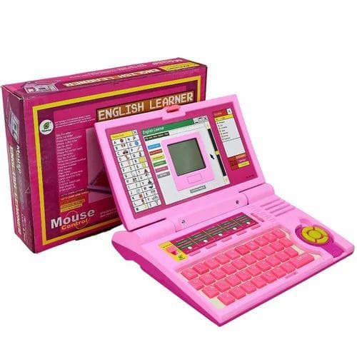 Kids Pink Educational Laptop Toy - SS00684RK