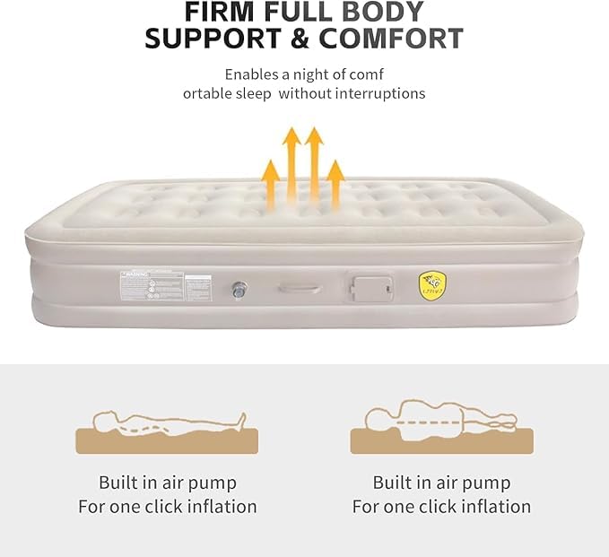 Inflatable Air Mattress with Pillow - SS00733RK