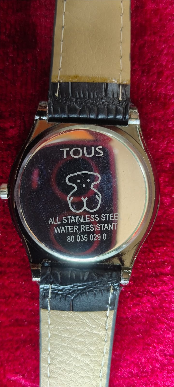 Classic Black Leather Wristwatch - AM01017TS