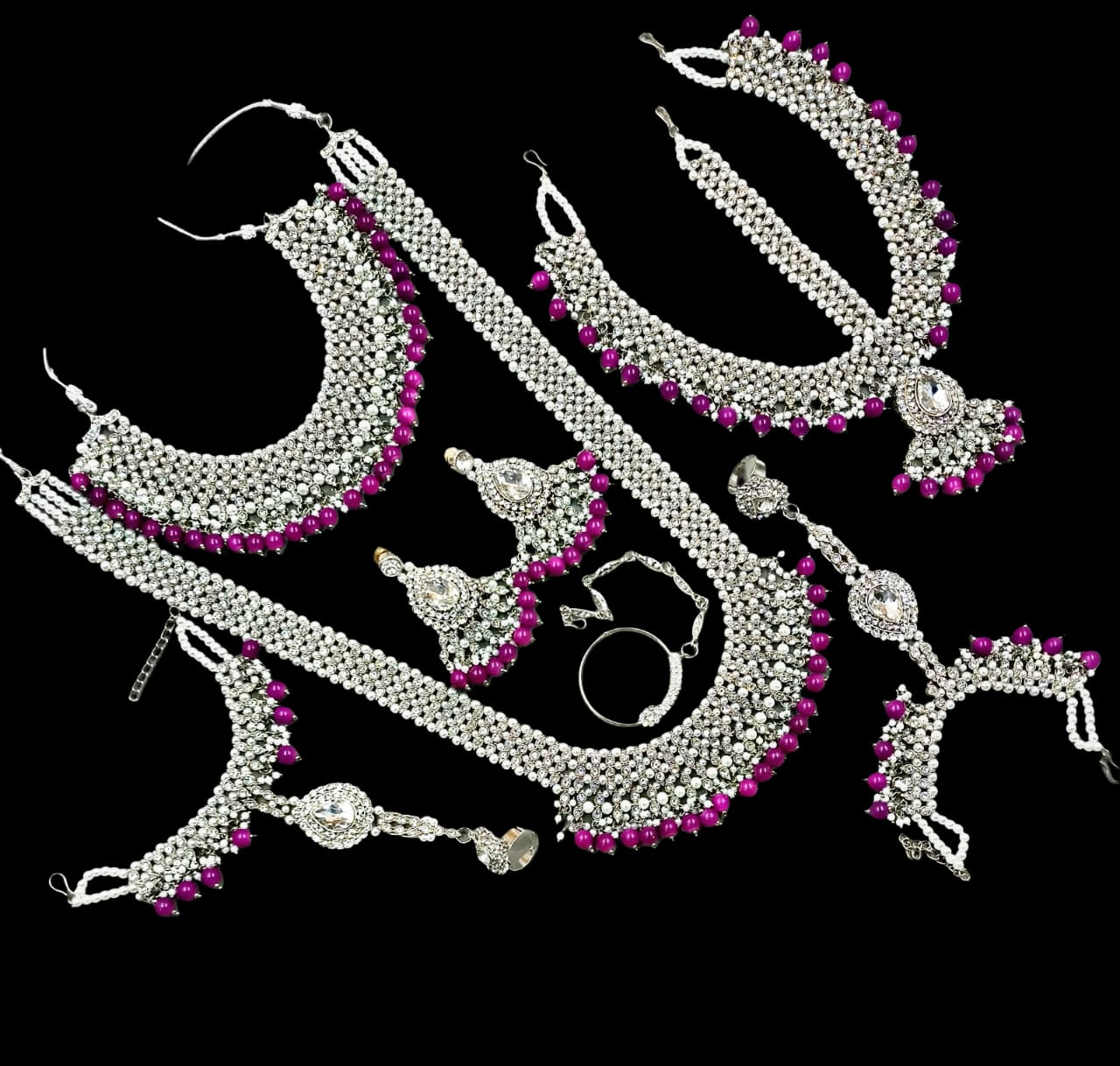 114000 Silver Bridal Set SA00825PB
