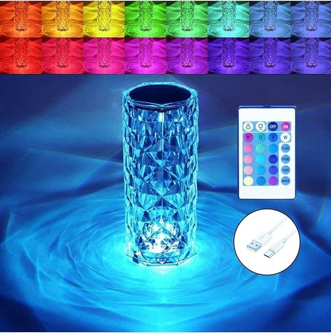 Crystal Diamond Table Lamp - SS00731RK