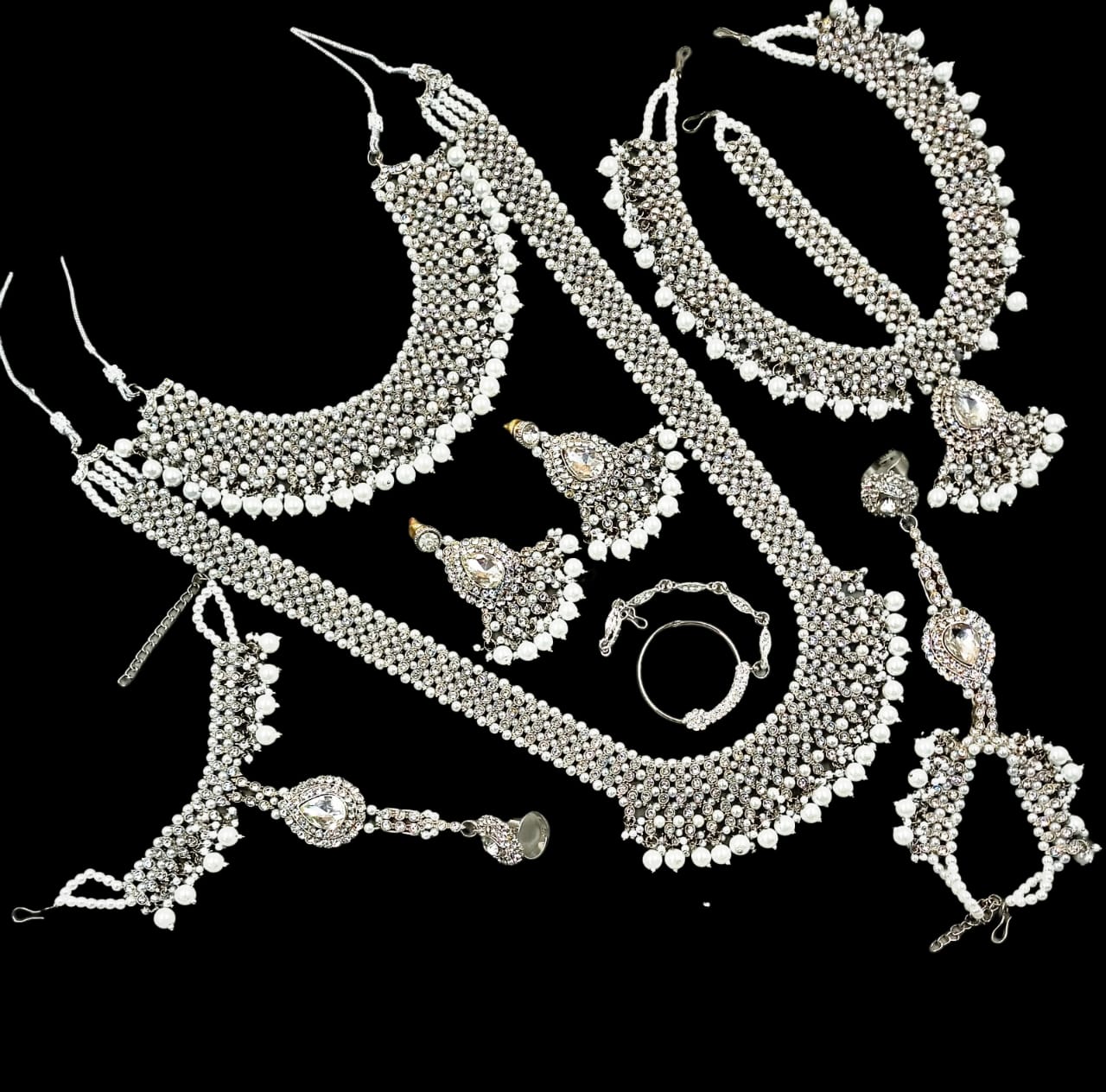 114000 Silver Bridal Set SA00825PB
