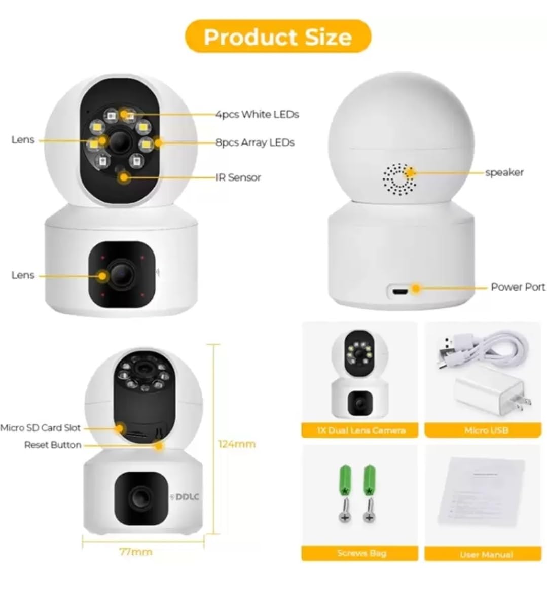 Dual Camera WiFi Security Camera SS00035TG