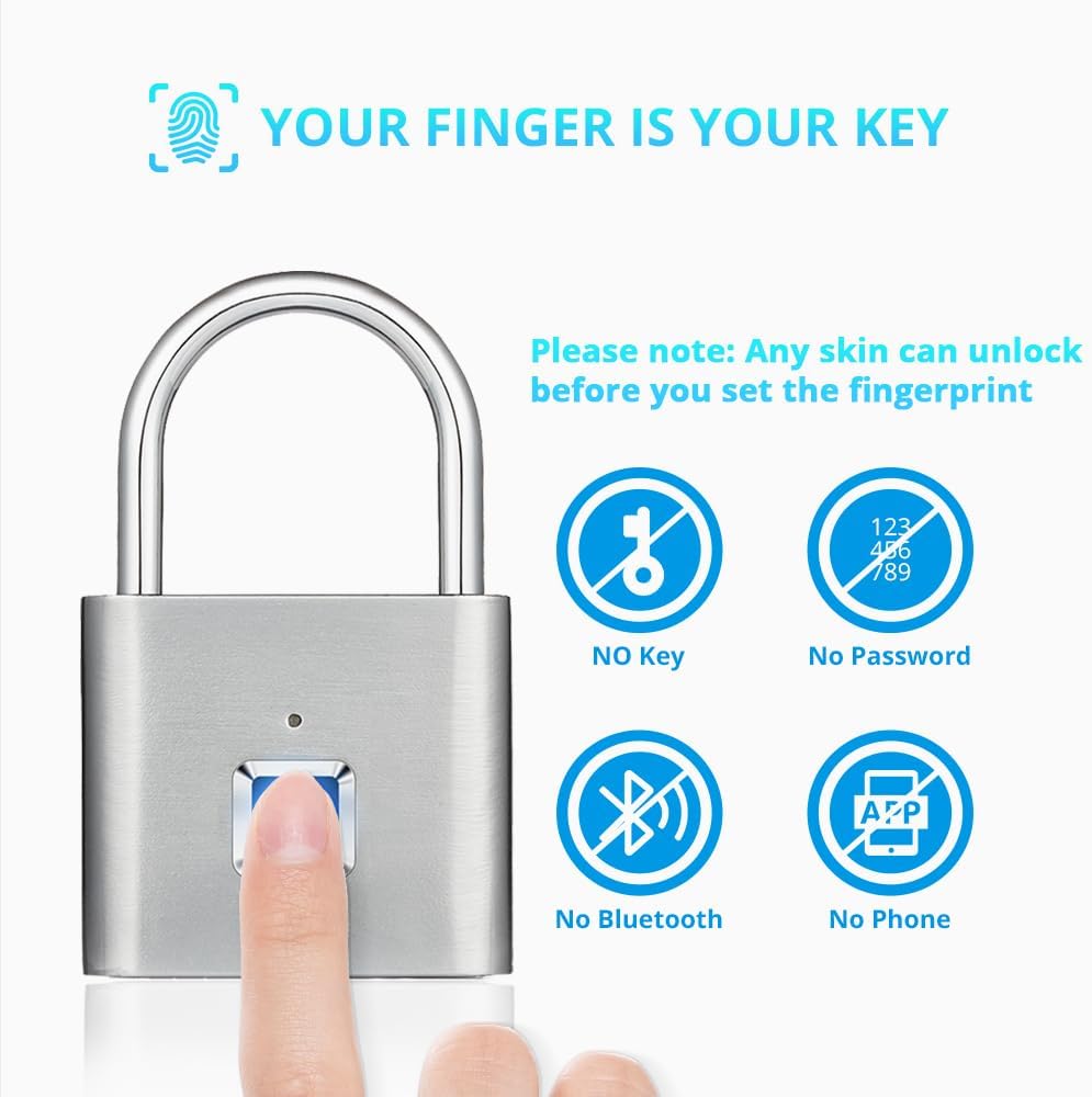 Fingerprint Smart Padlock SS00105TG 