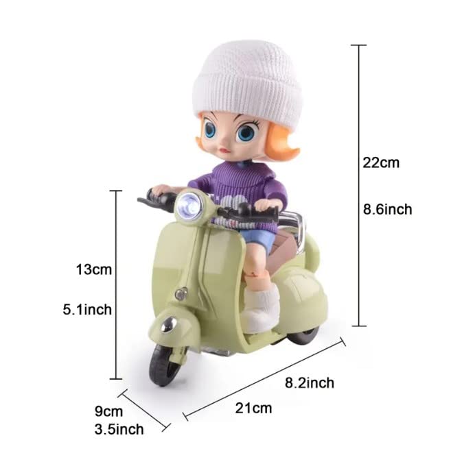 Girl Figure Riding Scooter - AM00922NT