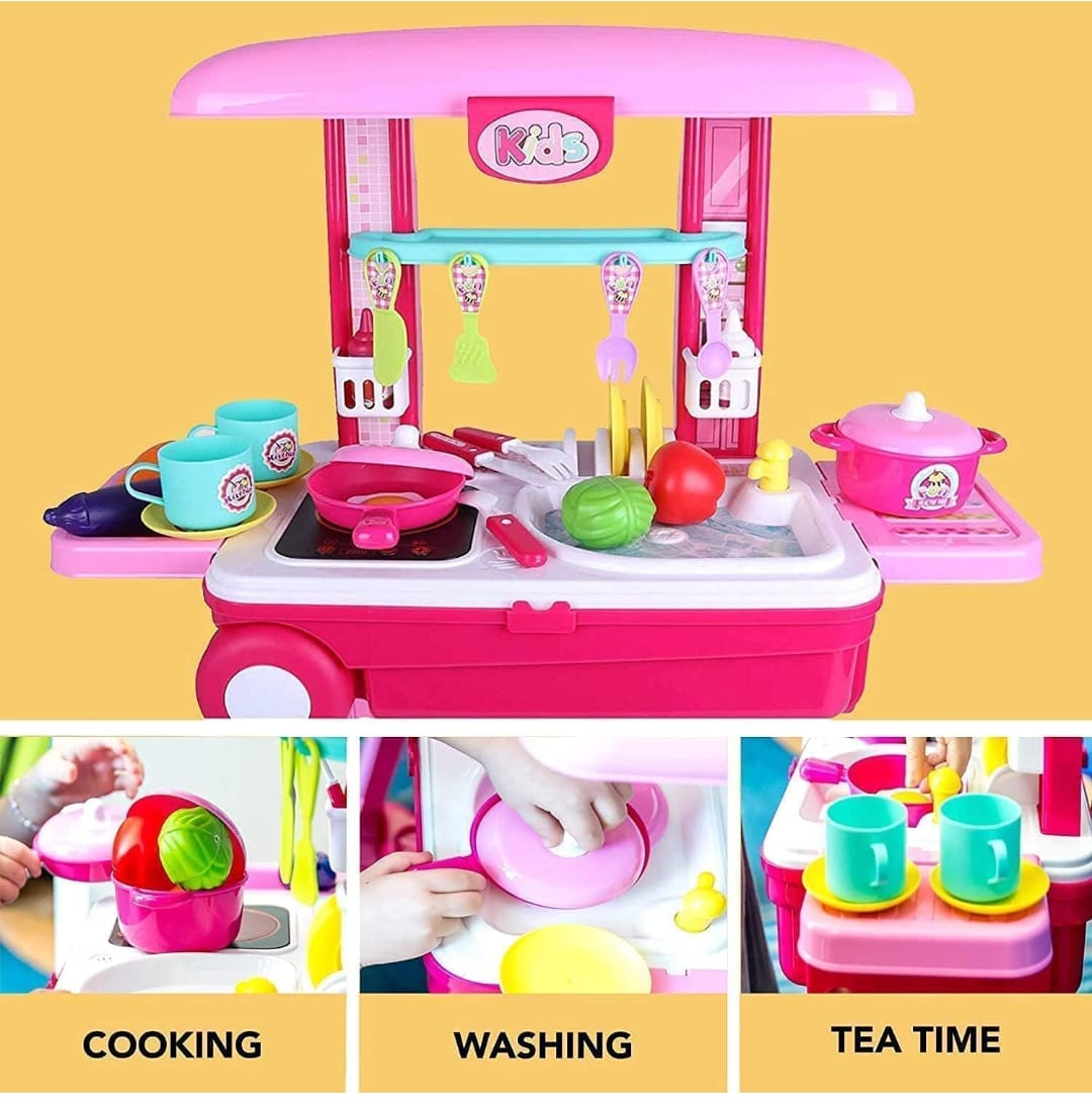 Kids Portable Kitchen Playset-SS01513NT (25 GM GOLD GIVEAWAY PRODUCT )