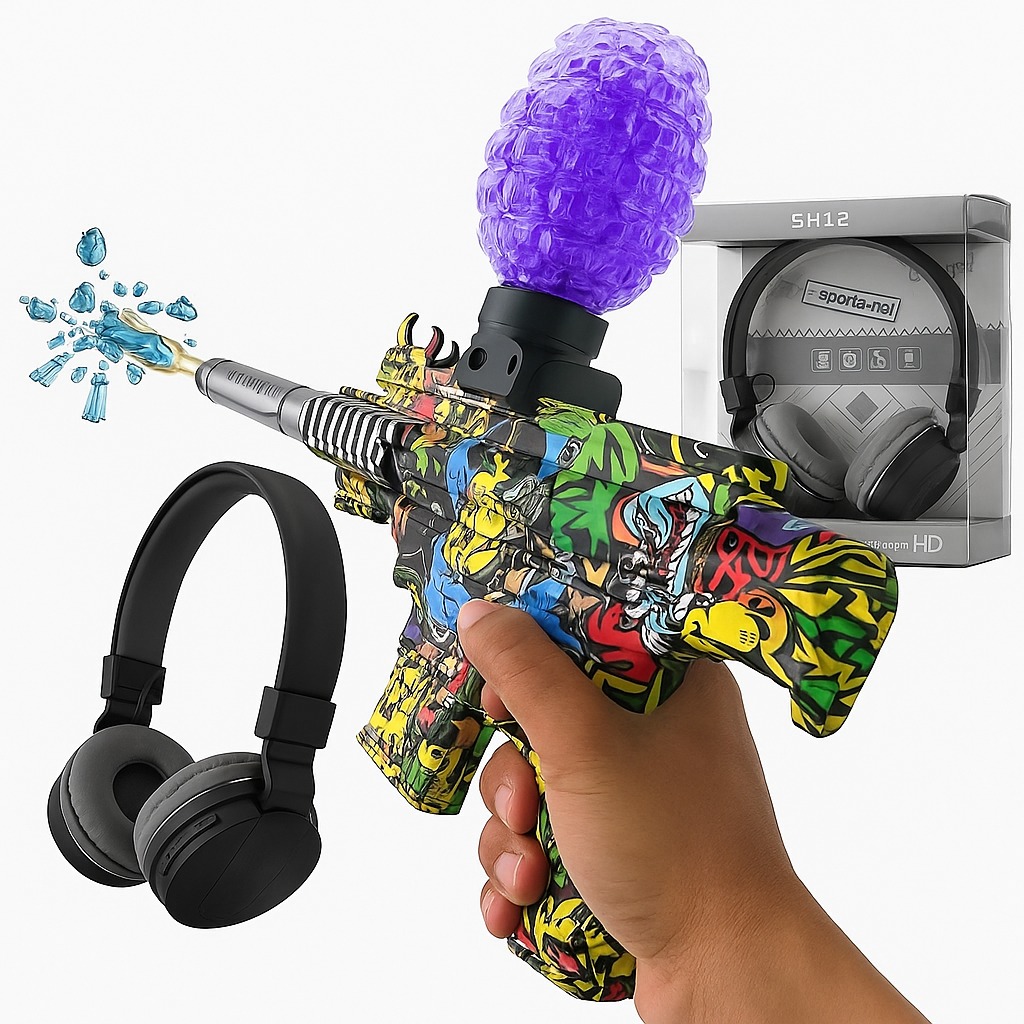 Colorful Gel Blaster Toy Gun & HEADSET AM00941NT