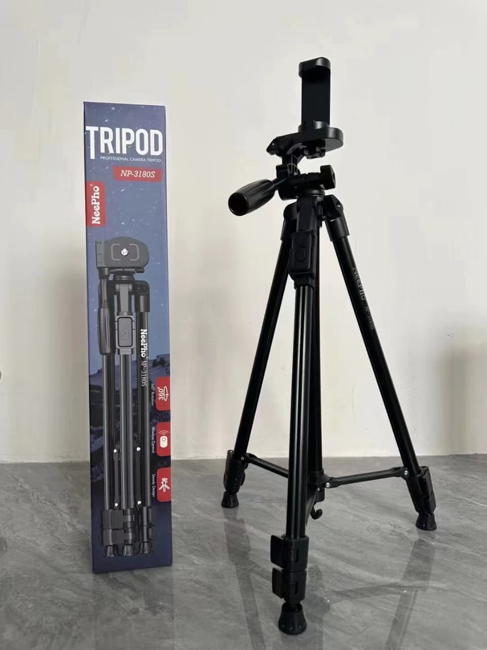 Neepho NP-3180S Tripod (SS01221VM) (GOLD) 