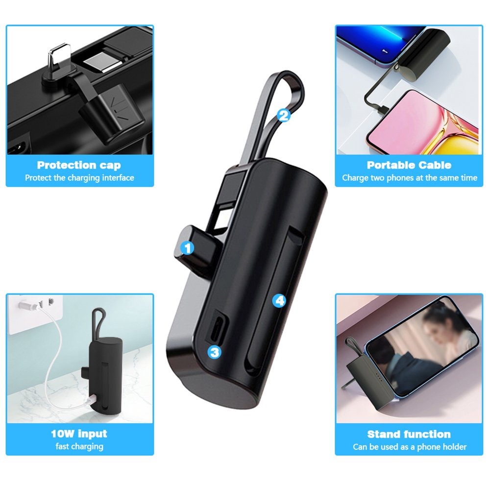 Mini 5000mAh Portable Power Bank  SS00012TG 