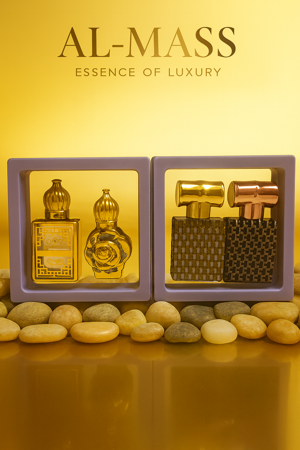 Safiya’s  Delux Indian fragrance  Pack (4 Pcs)  HD01103LB (GOLD)