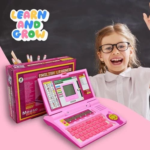 Kids Pink Educational Laptop Toy - SS00684RK