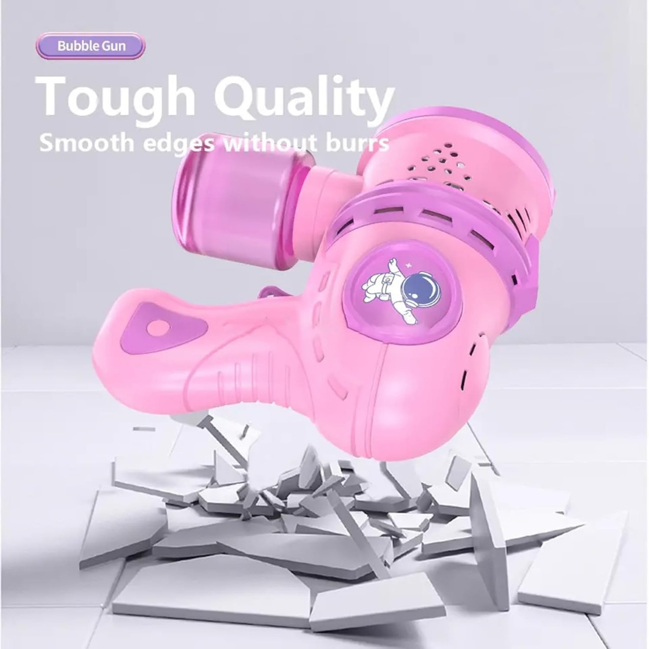 Automatic Electric Bubble Gun Machine Toy (Pink) 25 GM GOLD AM00908NT