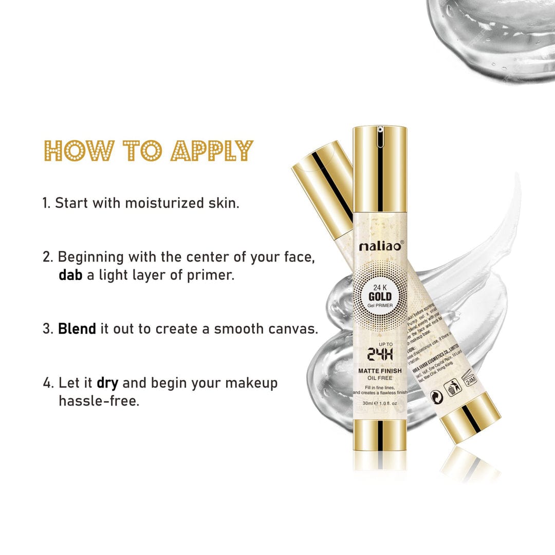 maliao 24K Gold JEL Matte Finish Oil Free PRIMER-MK01304AC