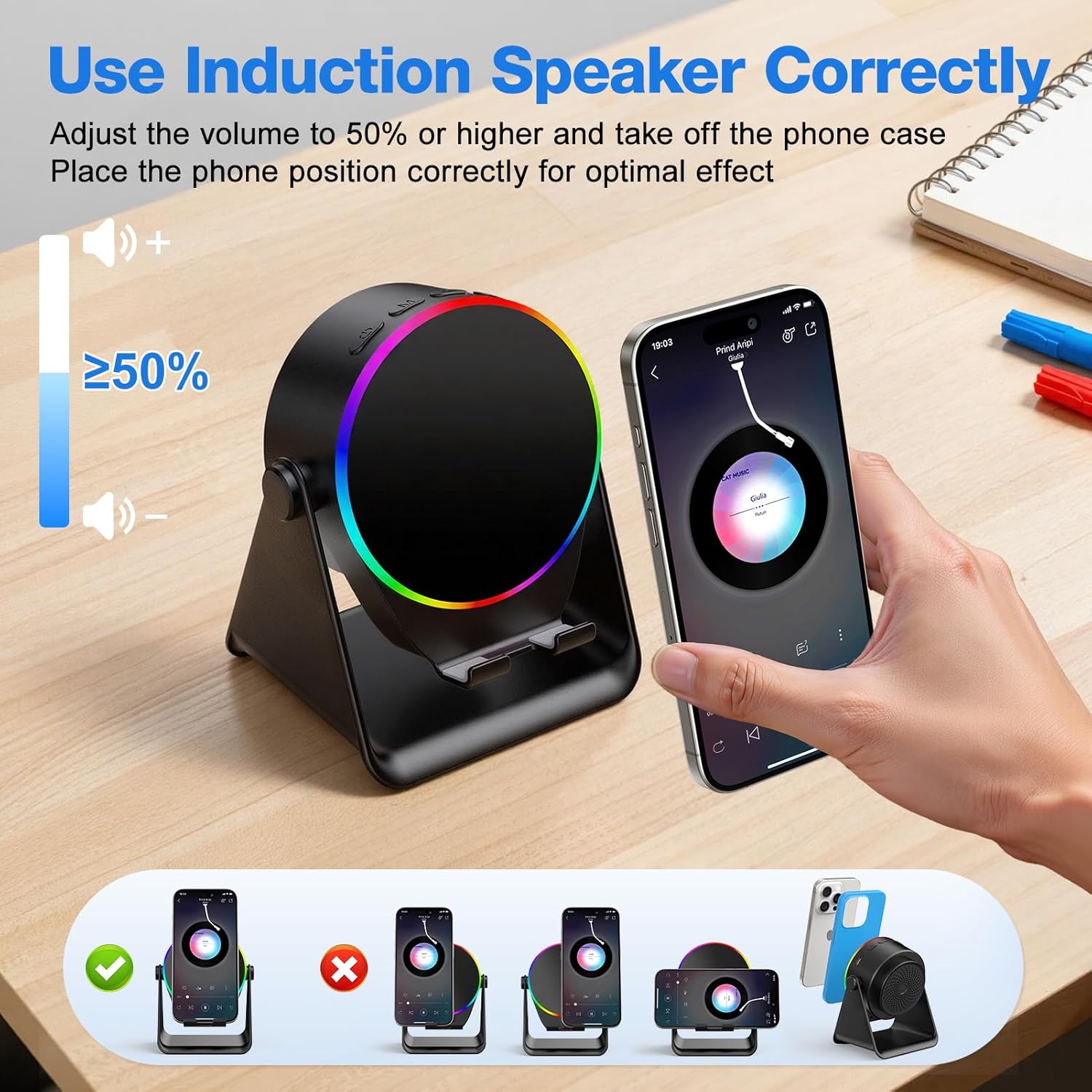 RGB Multifunctional Phone Stand    SS00102 TG