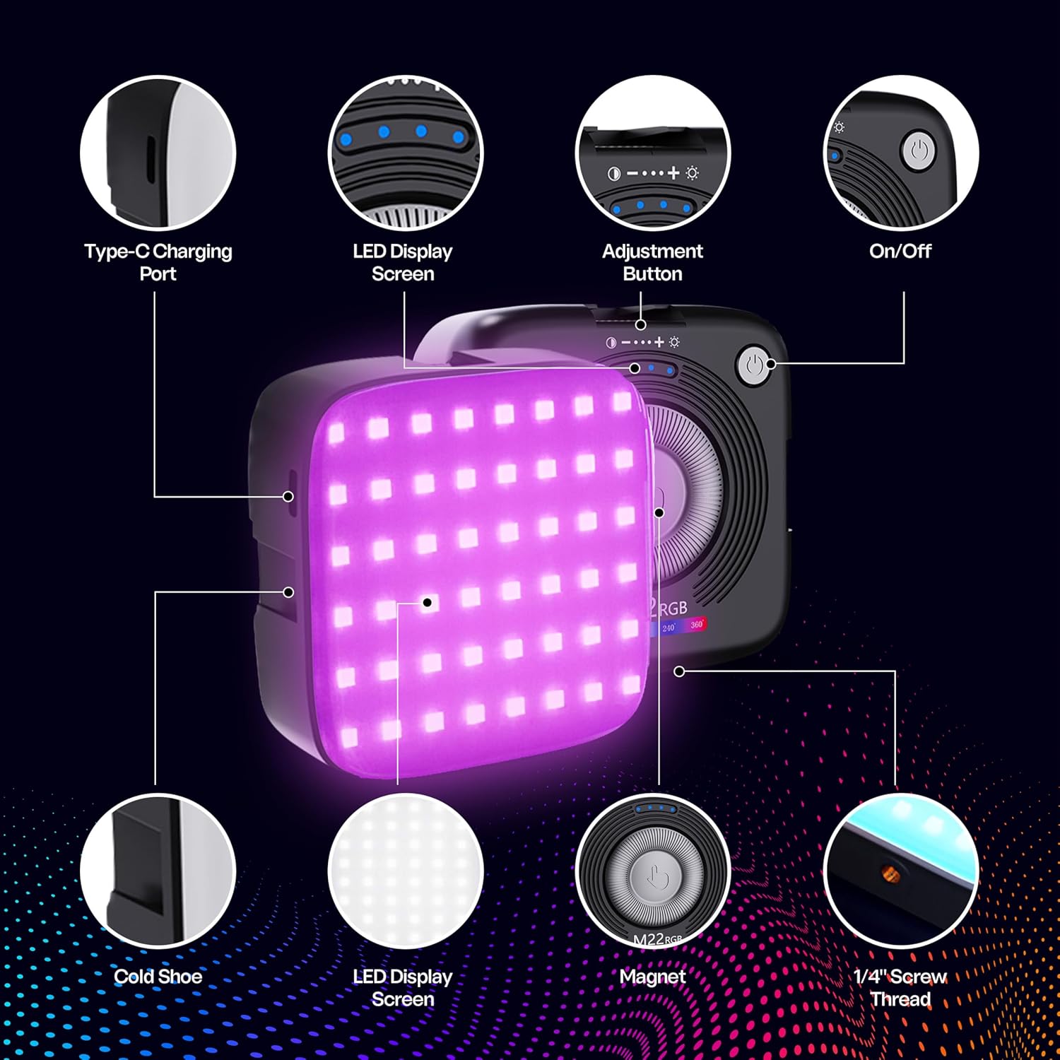 RGB LED Video Light Panel SS000111TG 