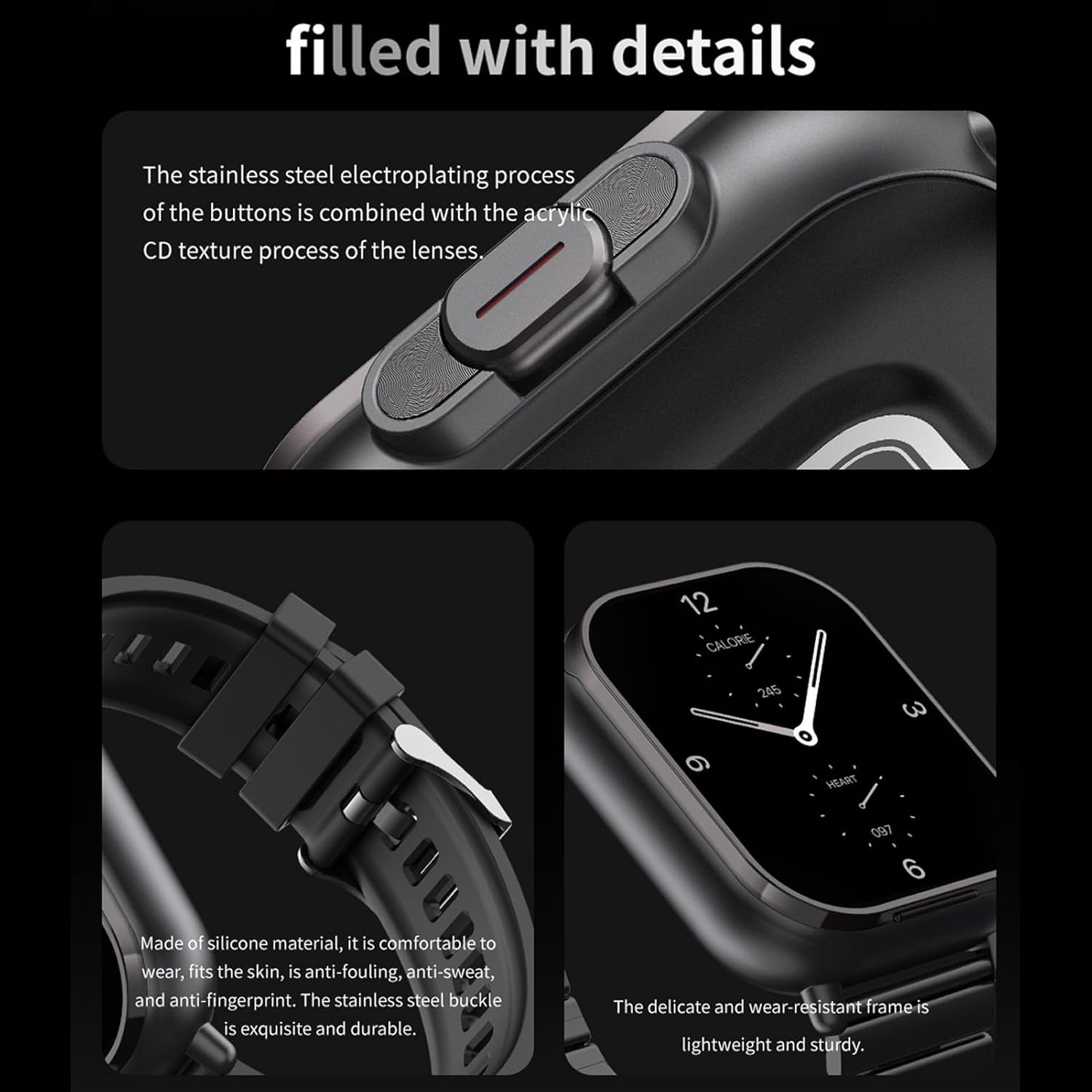 Smartwatch with Wireless Earbuds SS0016TG