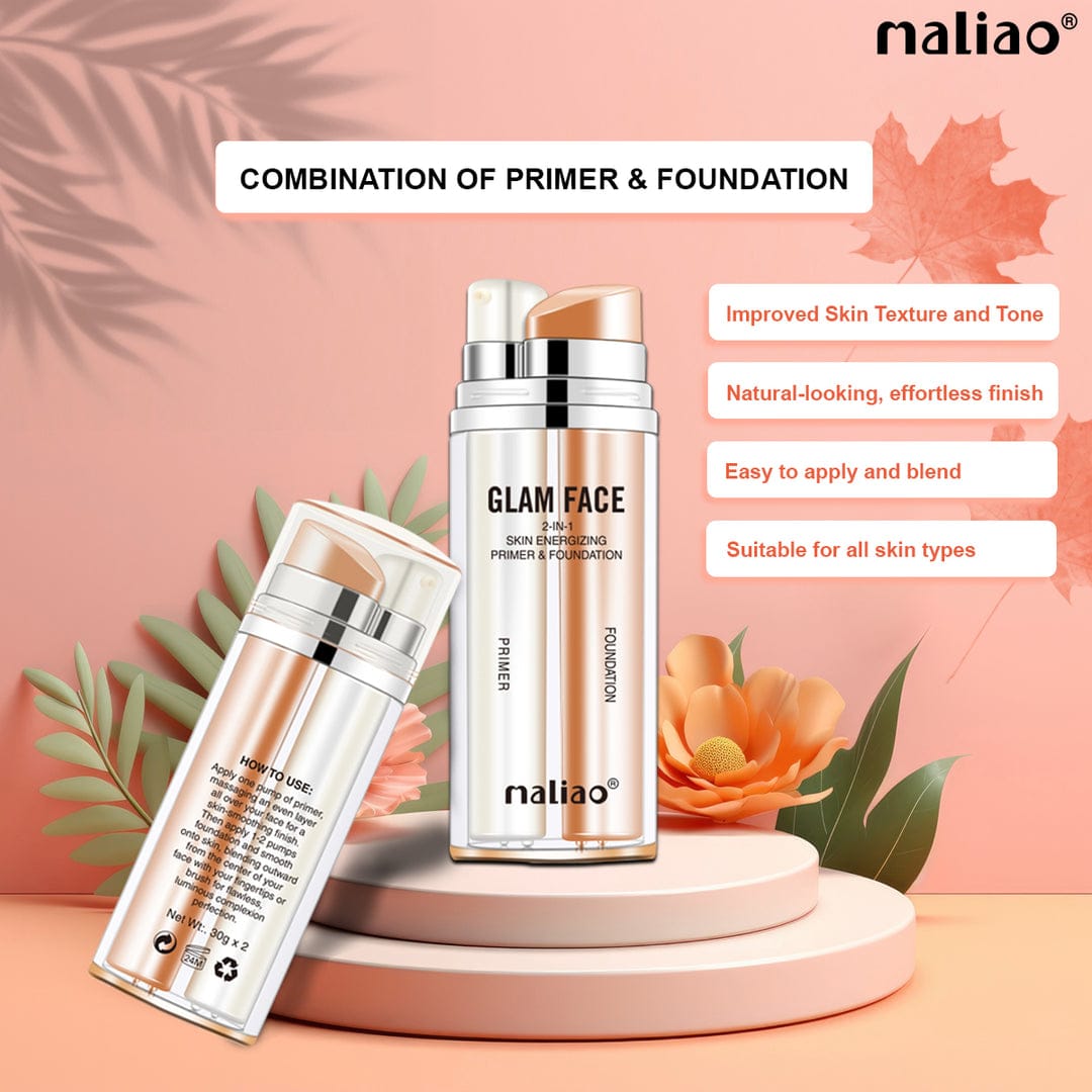 Maliao Glam Face 2 in 1 Primer & Foundation-MK01312AC