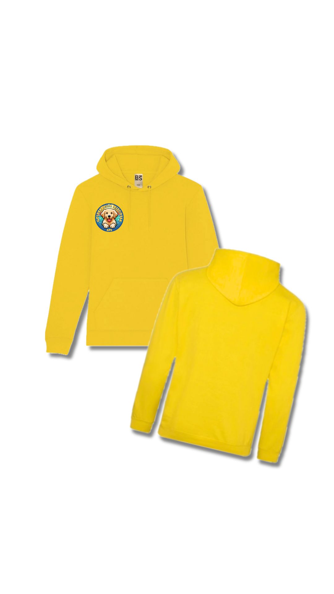 Hoodie gialla con Logo