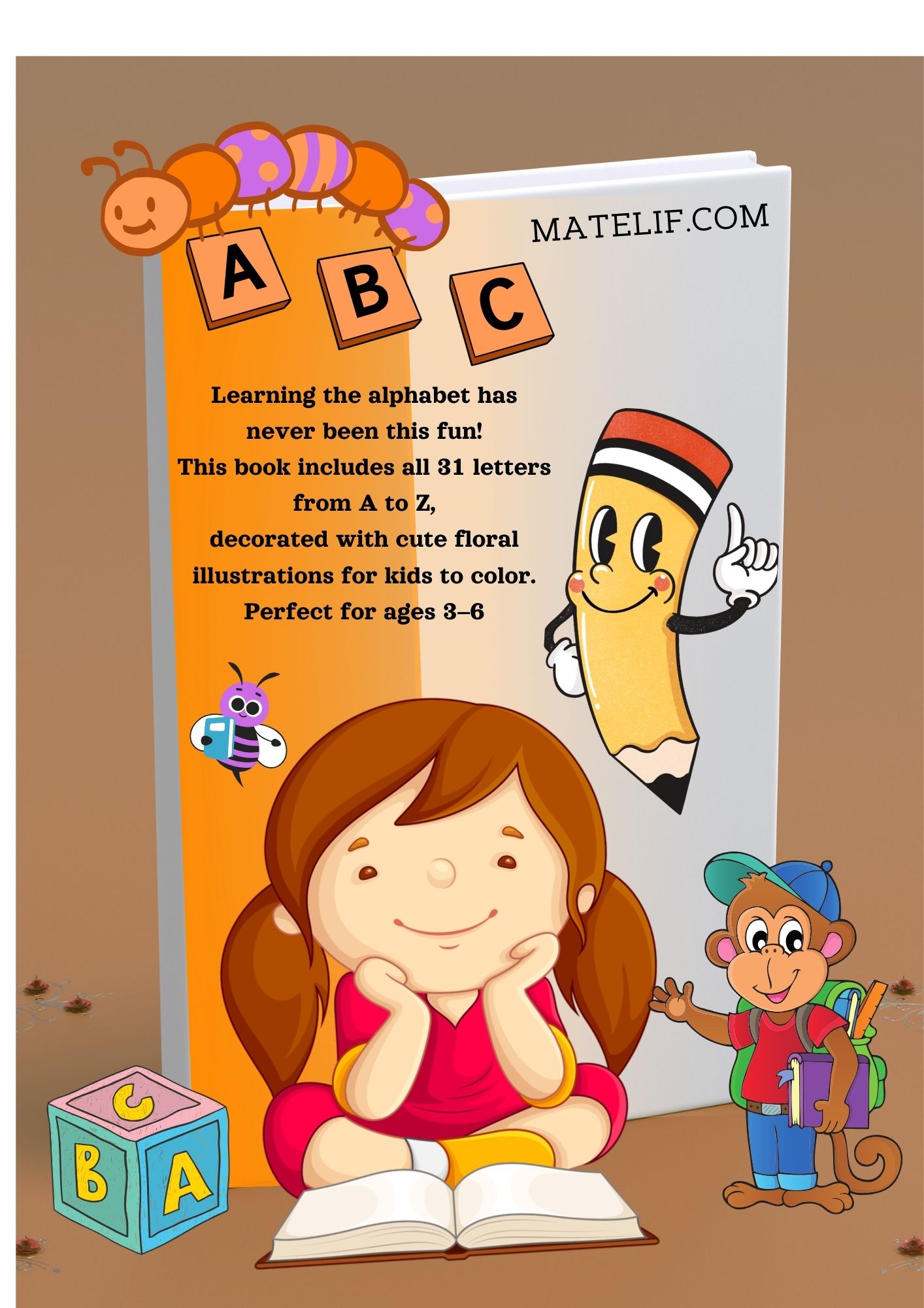 Alphabet Coloring Book for Kids