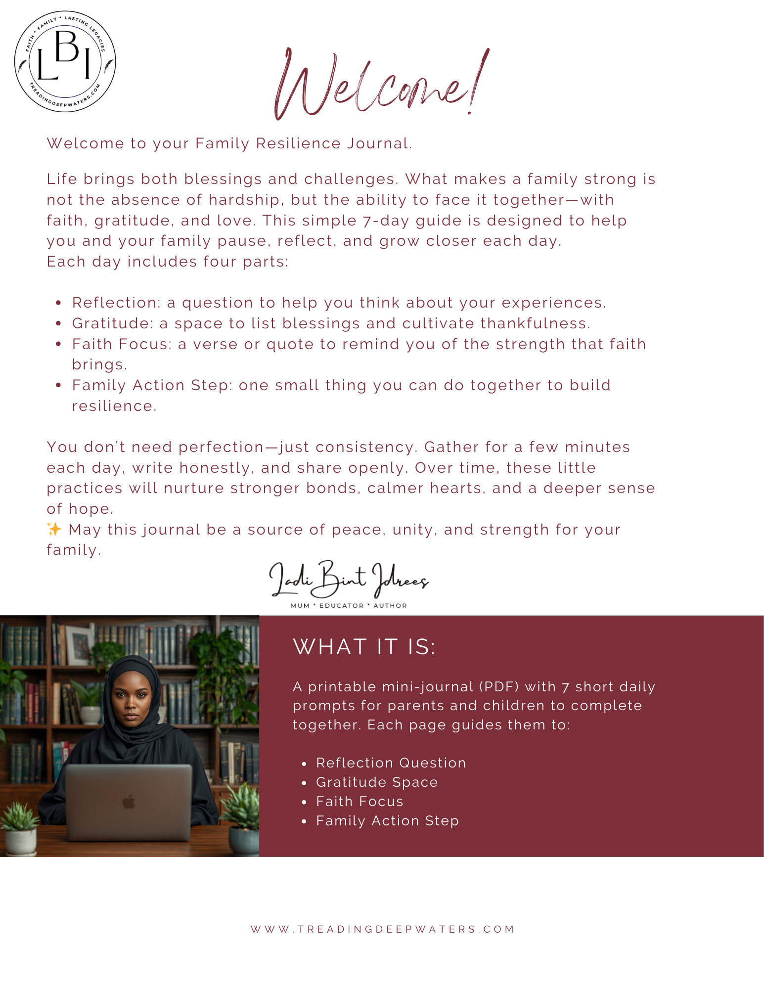 Journal: 7 Days of Faith, Gratitude & Growth
