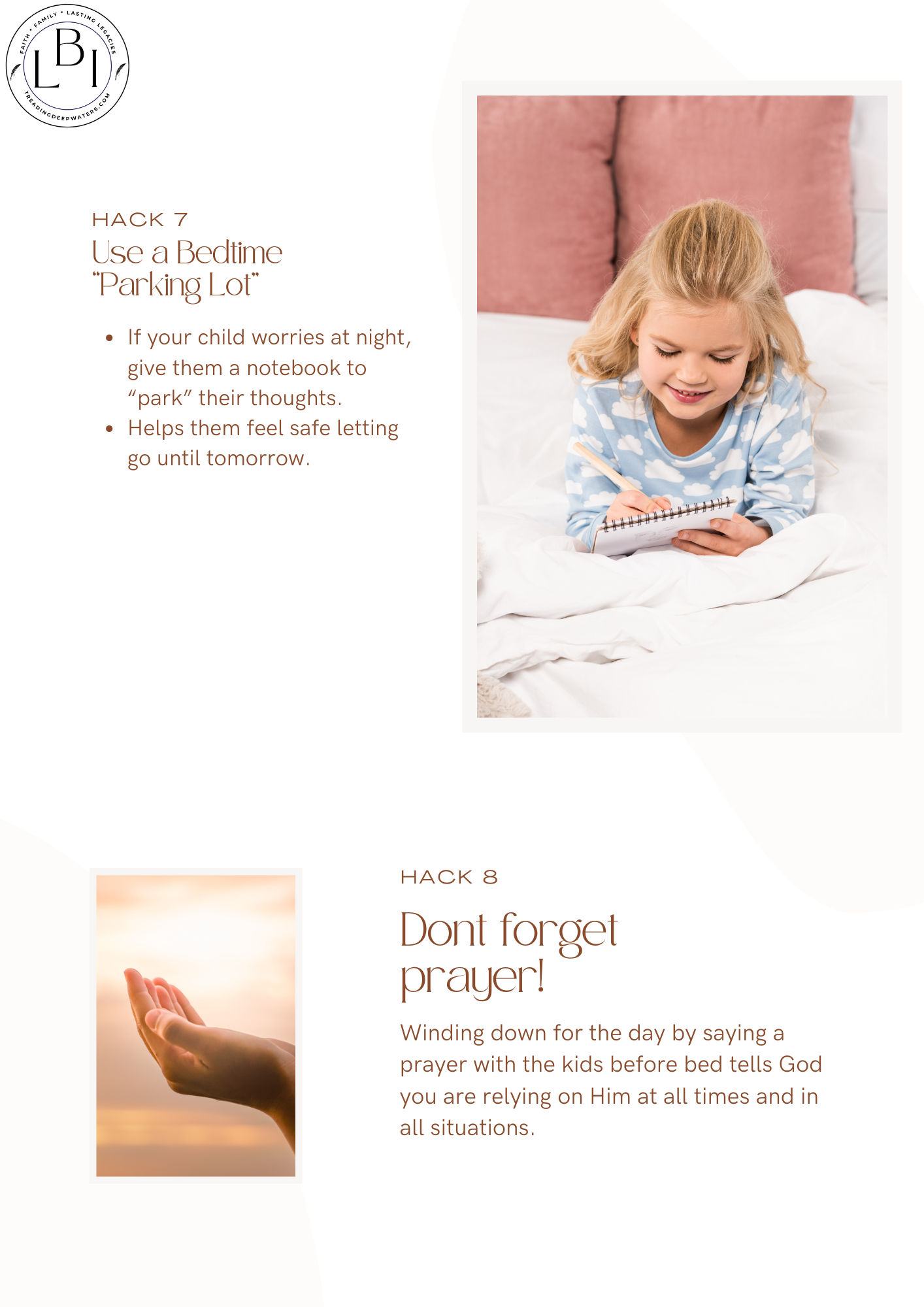 Parenting Hacks for Stress Free Mornings and Bedtimes