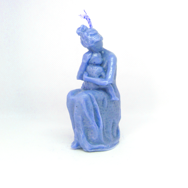 Bougie parfumée mère assise