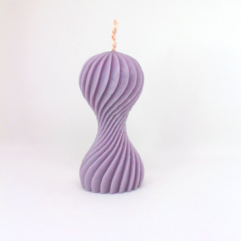 Bougie spirale forme 8