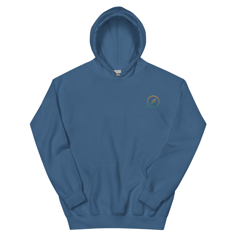 Unisex Hoodie — Embroidered Front Logo Only - different colors