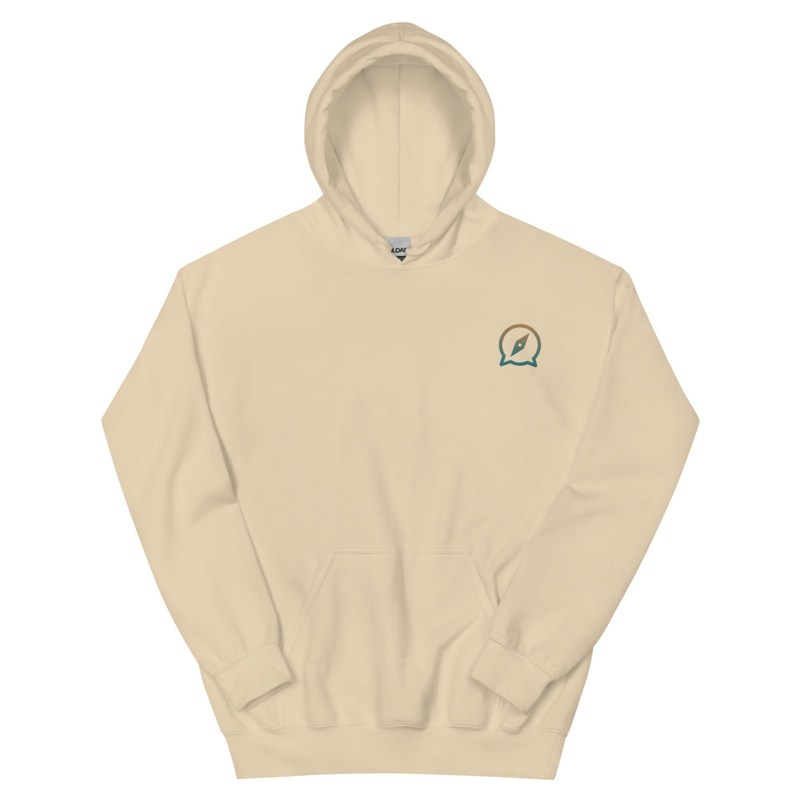 Unisex Hoodie — Embroidered Front Logo Only - different colors