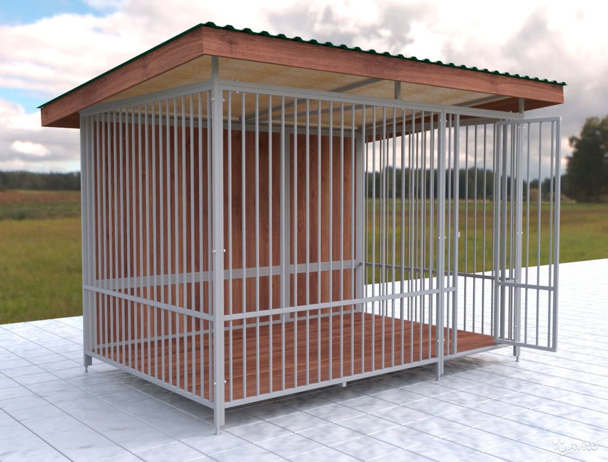 Heavy-Duty Metal Cage for Cats & Dogs with Double Door & Wheels