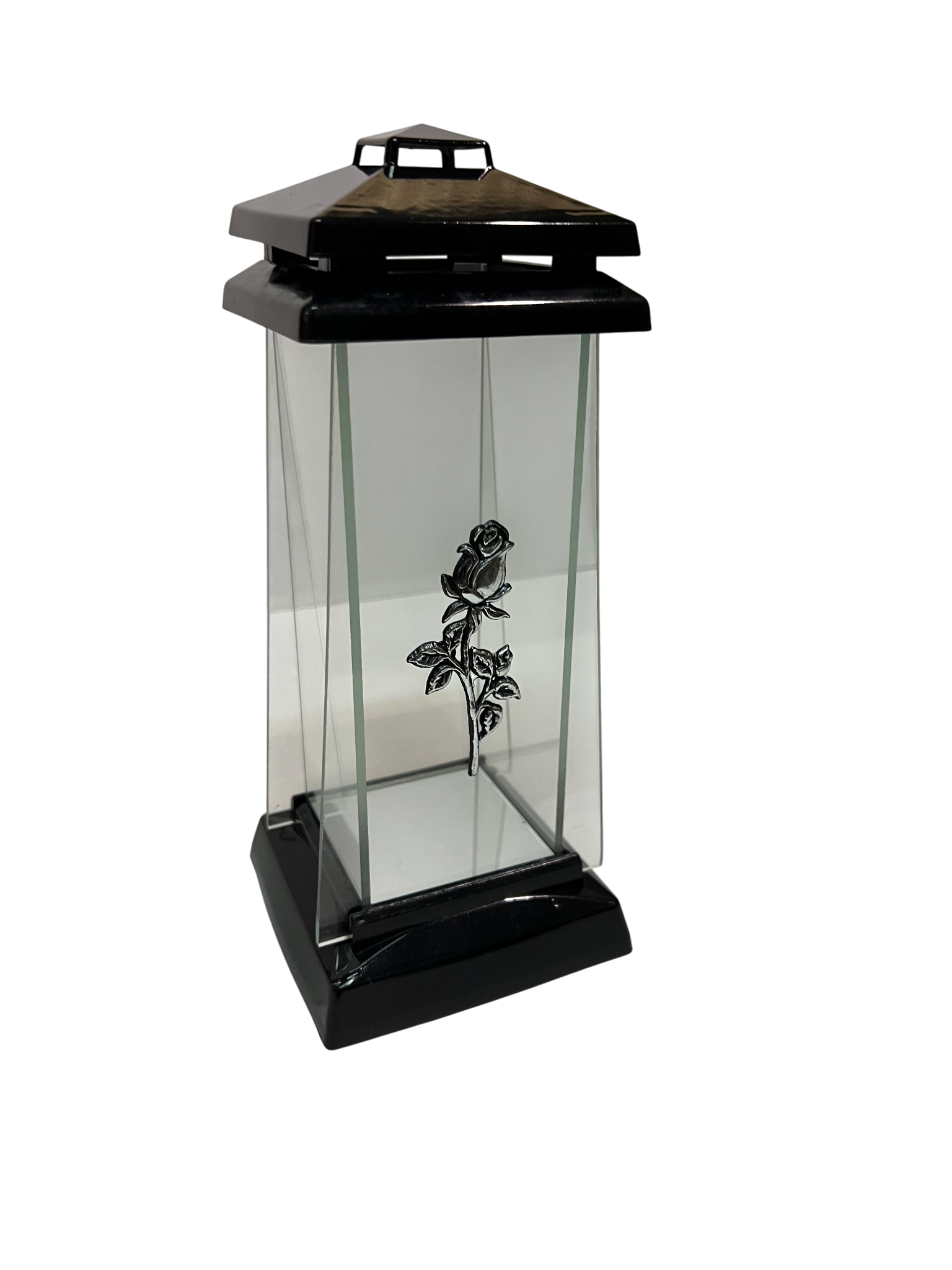 Žvakė RA 1 su maža sidabrine rožyte