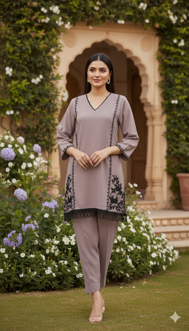 Lilac Linen Cotton Co-ord Set