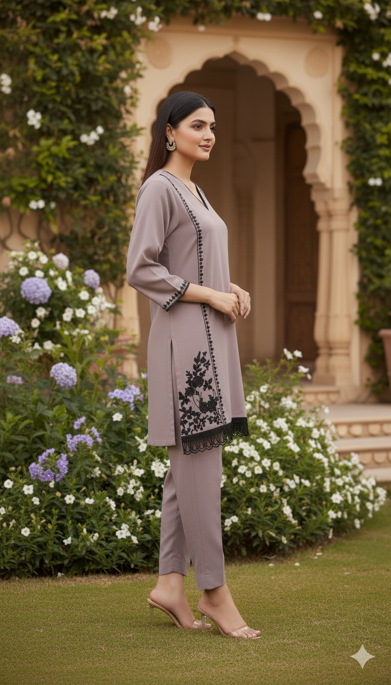 Lilac Linen Cotton Co-ord Set