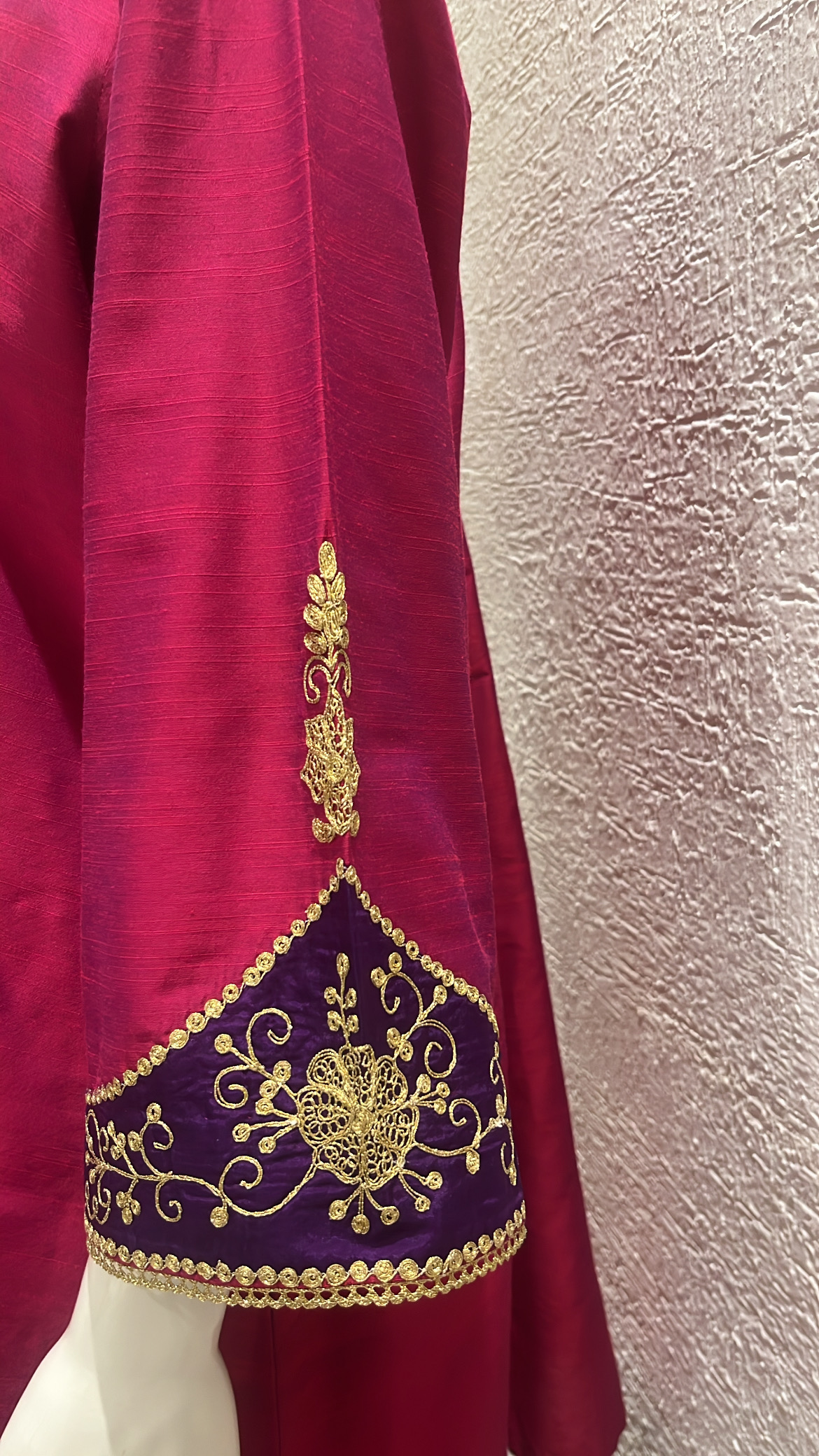Raw Silk Fuchsia Co-ord Set