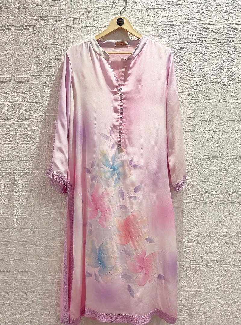 Ombre Lavender Handpainted Suit