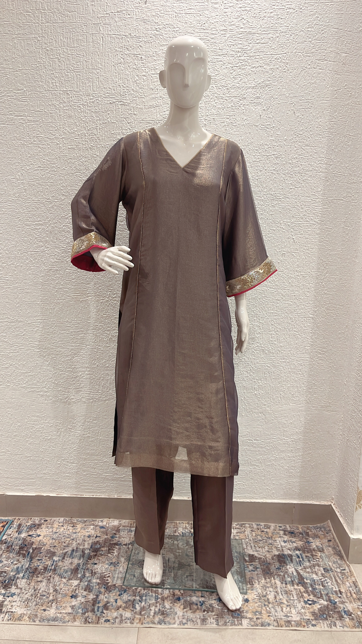 Dusky Purple Tissue Co-ord Set