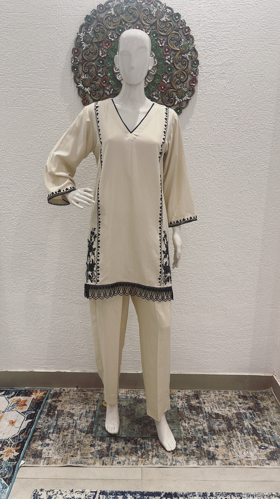 Cream Linen Cotton Co-ord Set