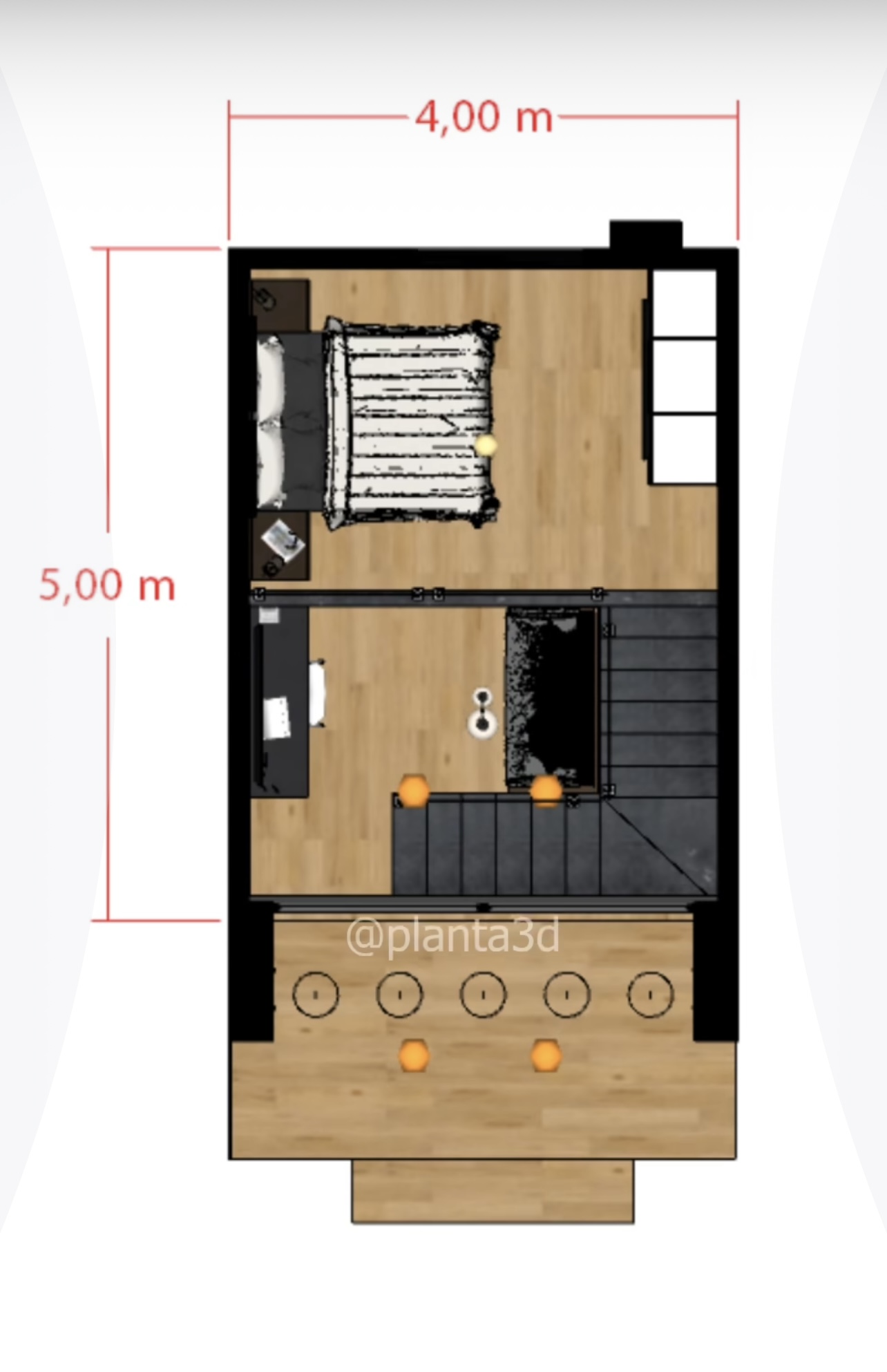 Modulo Cabaña / Terraza con Tina