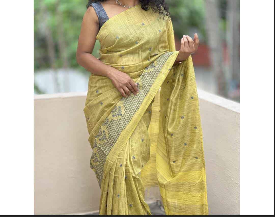 Yellow Handloom Saree