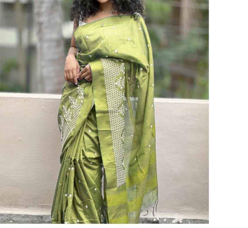 Green Silk Saree