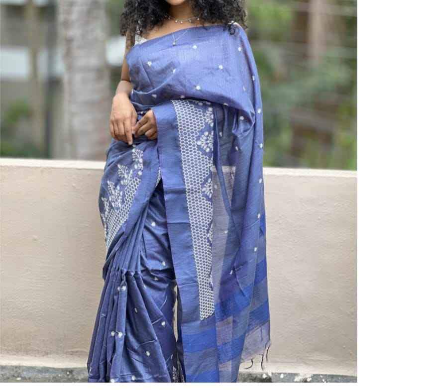 Elegant Blue Saree