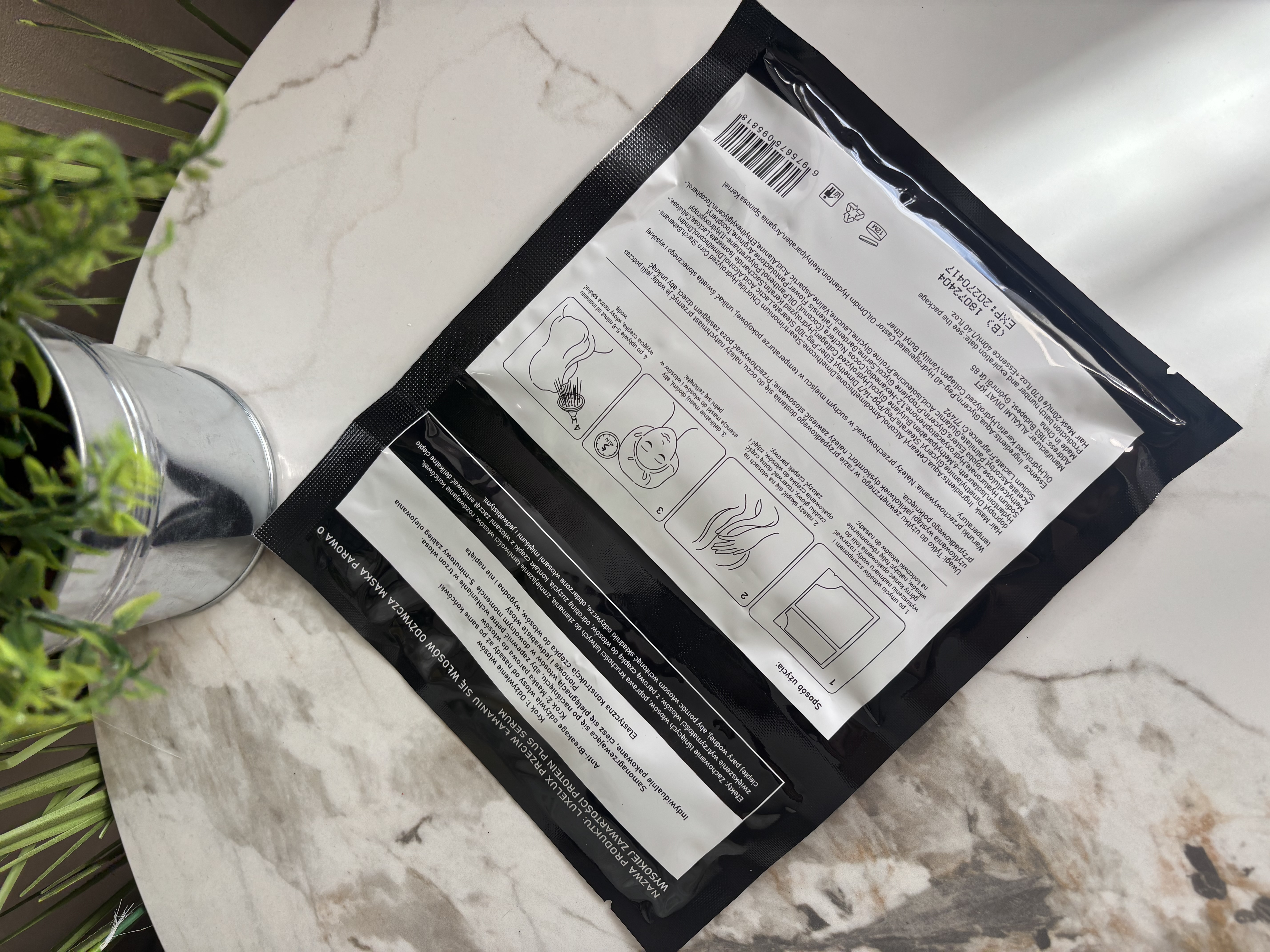 Plaukų kaukė nuo lūžinėjimo