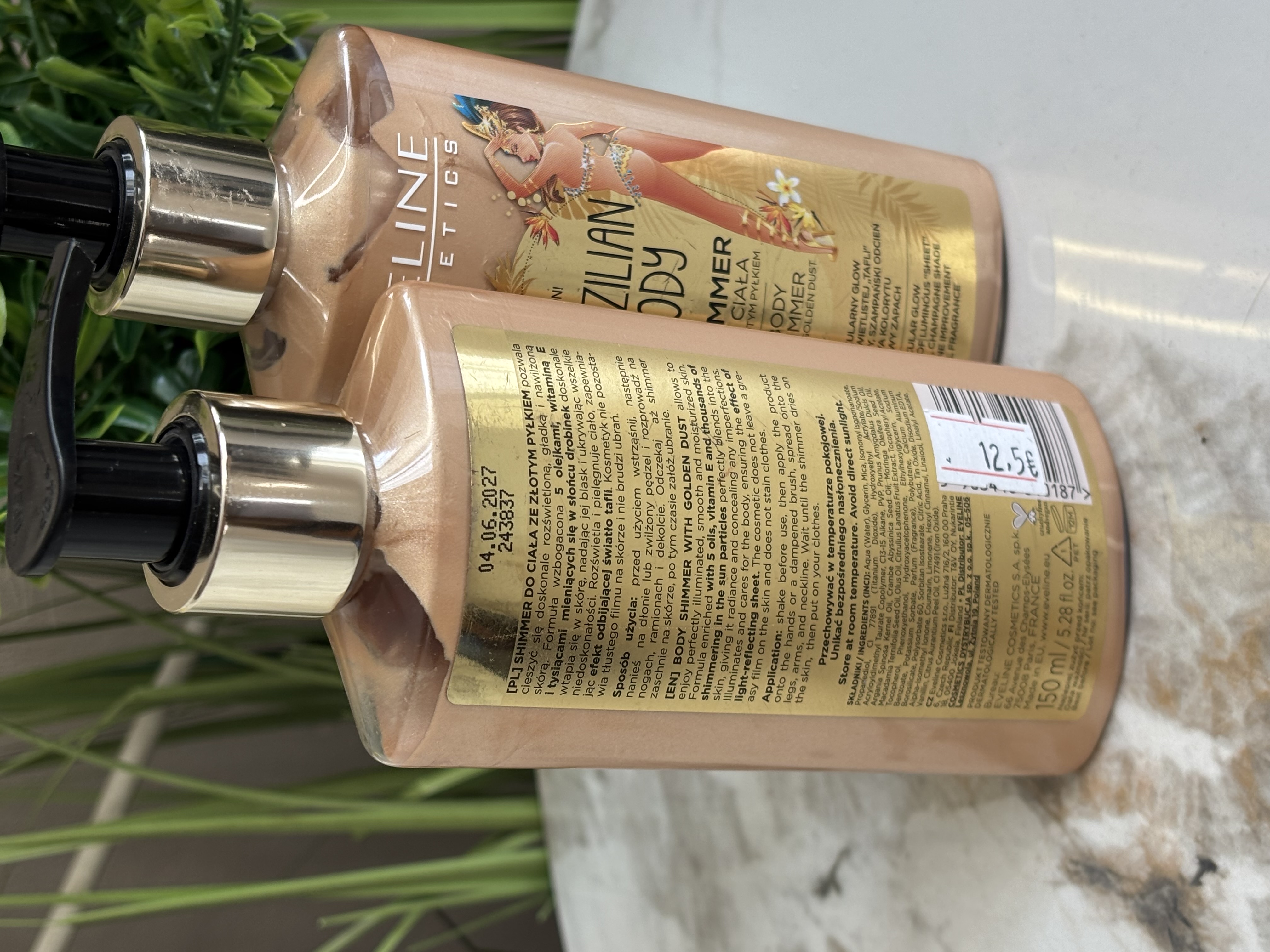 Eveline Brazilian Body Shimmer kūno losjonas