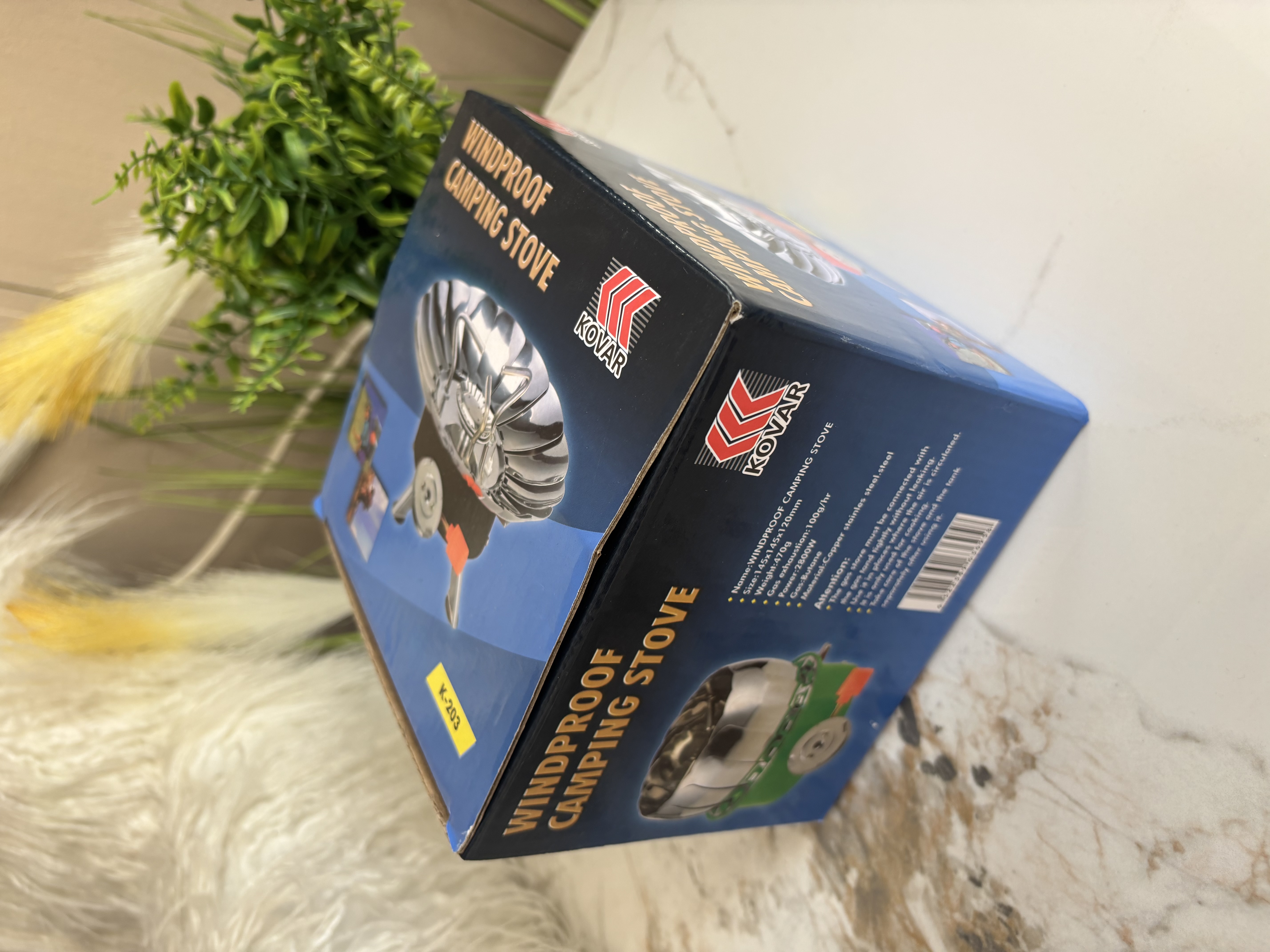 Lauko viryklė su apsauga nuo vėjo